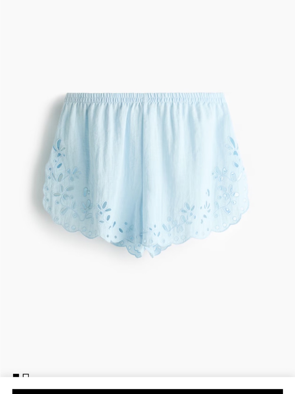 SHORTS WITH EYELET EMBROIDERY